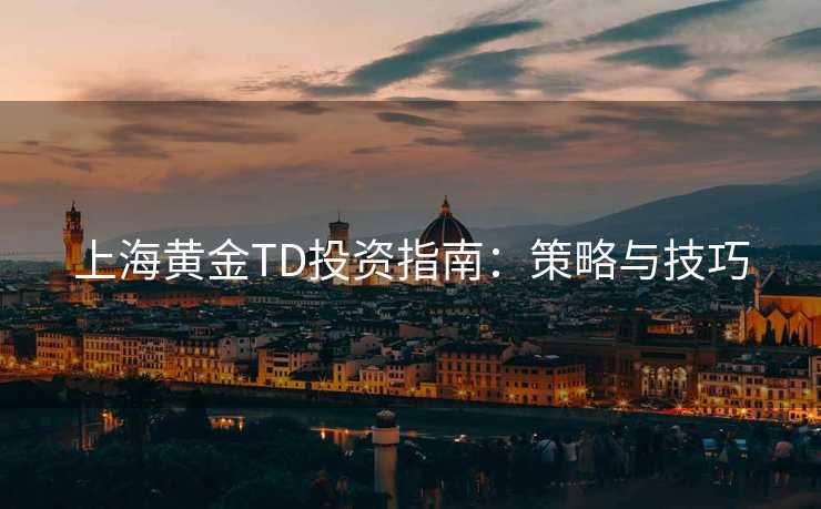 上海黄金TD投资指南：策略与技巧