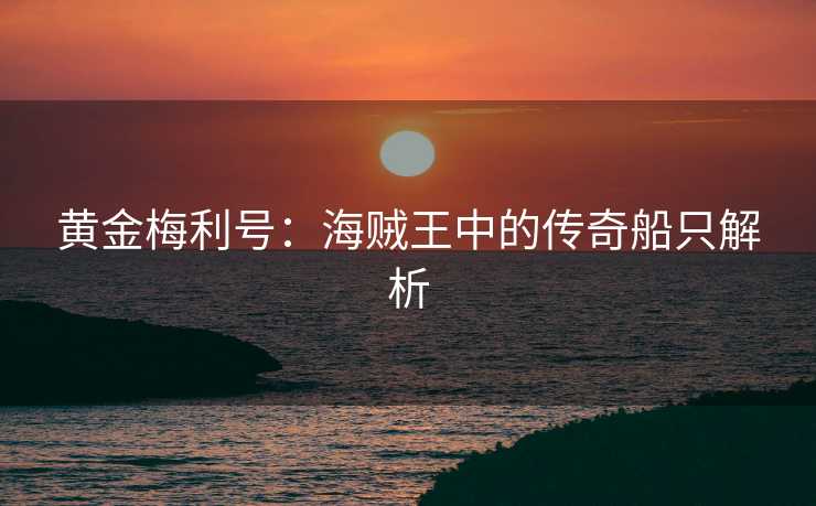 黄金梅利号：海贼王中的传奇船只解析